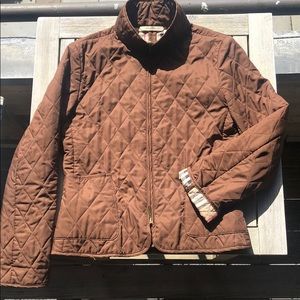 Burberry diamond quilted jacket - brown - size 0